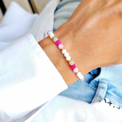 Bransoletka handmade z kamieni naturalnych jadeit