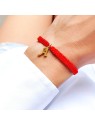 bransoletka handmade z zawieszką literką bransoletka handmade z zawieszką literką