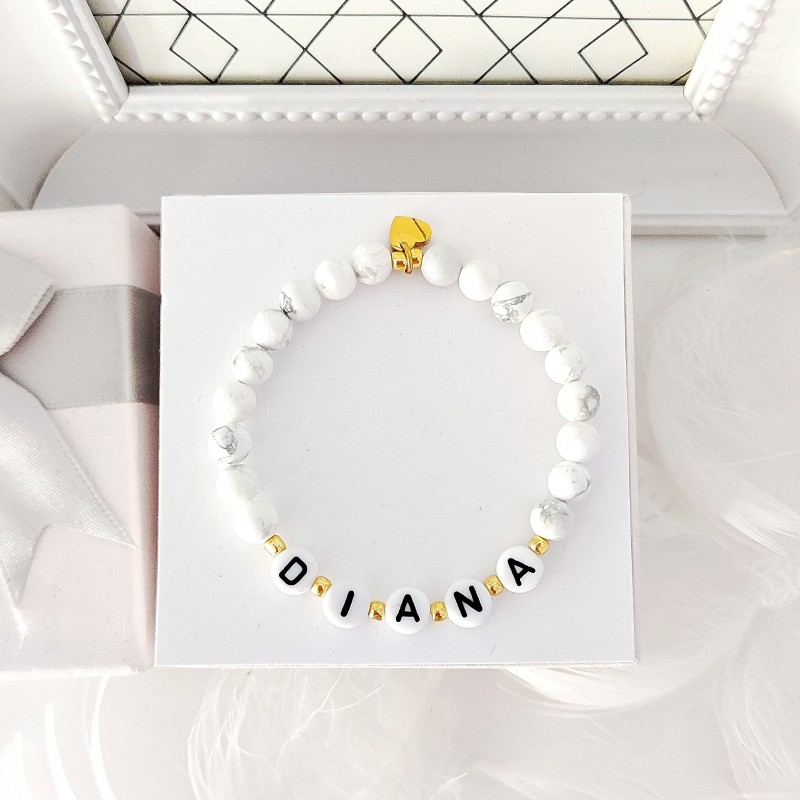 bransoletka personalizowana z kamieni naturalnych