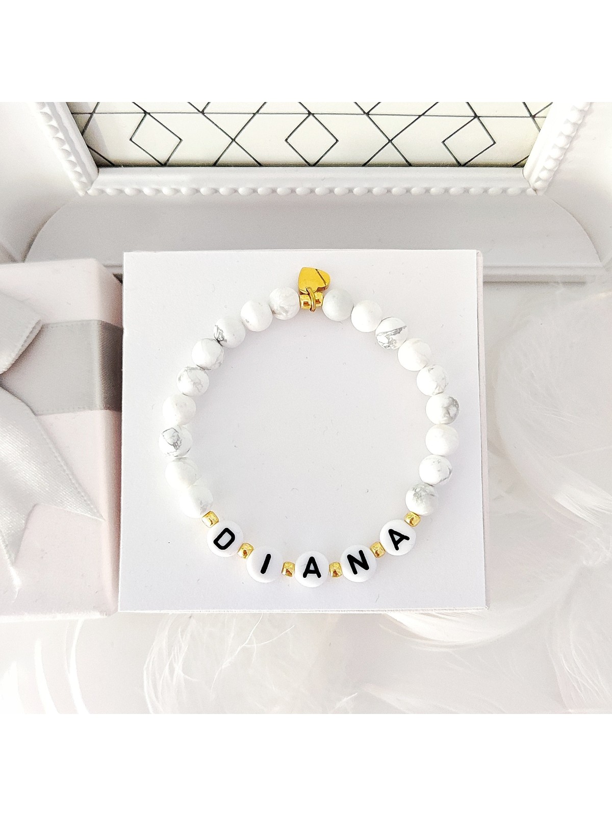 bransoletka personalizowana z kamieni naturalnych