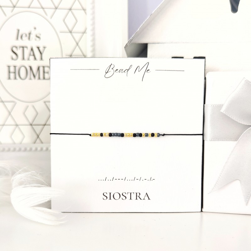 Personalizowana Bransoletka na Sznurku z Koralikami Personalizowana Bransoletka na Sznurku z Koralikami