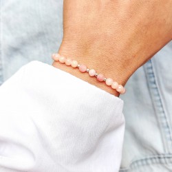 Bransoletka z kamieni naturalnych Jadeit Opal i Agat