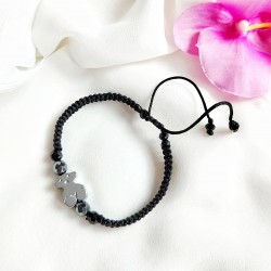 Bransoletka na Sznurku z Hematytu