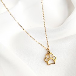 naszyjnik z psią łapką