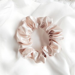 Gumka Scrunchies Satynowa Beżowa