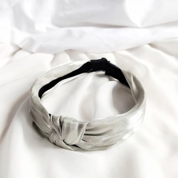 Opaska do włosów turban miętowa