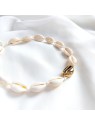 Choker z muszelek ze złotą muszelką kauri
