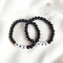 Bransoletka Przyjaźni zestaw dla przyjaciółek z inicjałami literkami