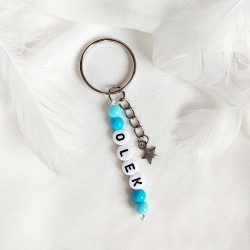 Breloczek z imieniem dziecka dla chłopca