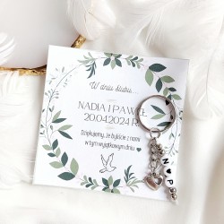 Podziękowanie dla gości weselnych