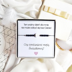 Bransoletka z kamieni z dedykacją