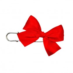 Broszka agrafka do wózka czerwona