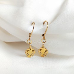 Kolczyki z monsterą