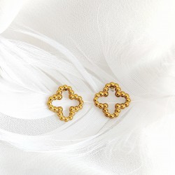 Kolczyki złote Alhambra marokańska koniczynka