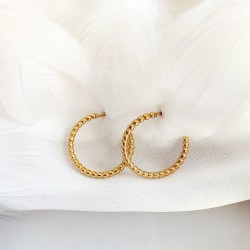 Kolczyki koła kółka złote...