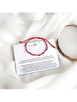 Bransoletka dziecięca kabała 7 Supełków na szczęście