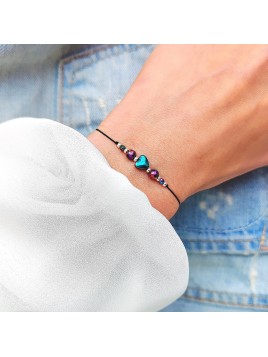 Bransoletka z Hematytem - kolorowe kamienie