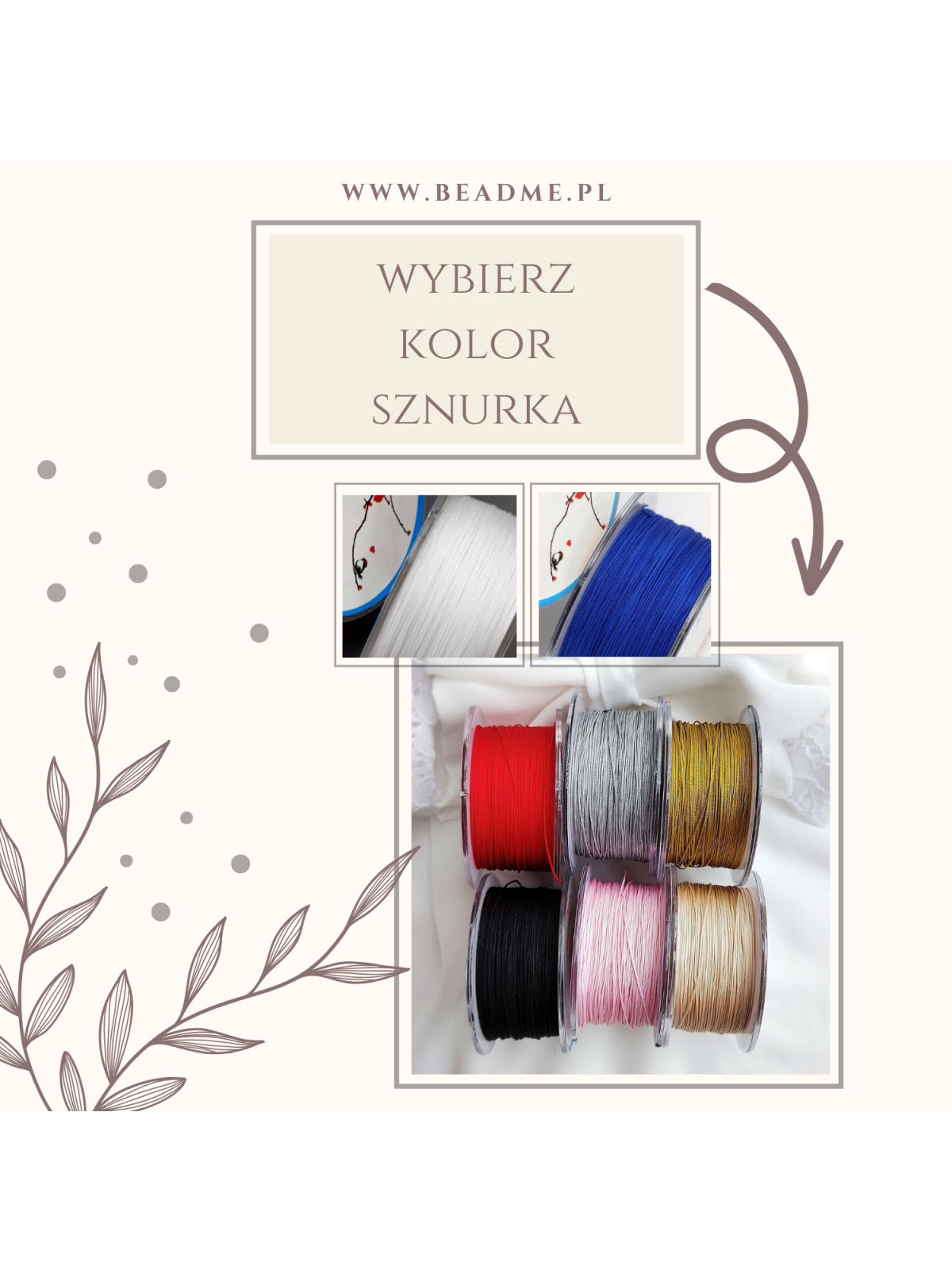 kolory sznurka do bransoletki