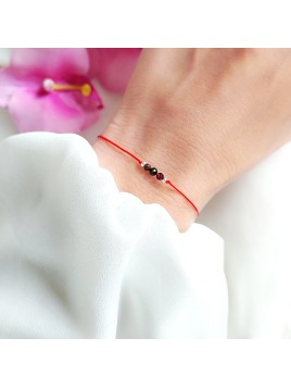 Bransoletka szczęścia depresja Granat Labradoryt Turmalin