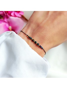 Bransoletka z Szmaragdem i Hematytem