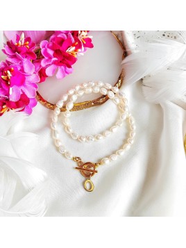 Naszyjnik z naturalnych pereł