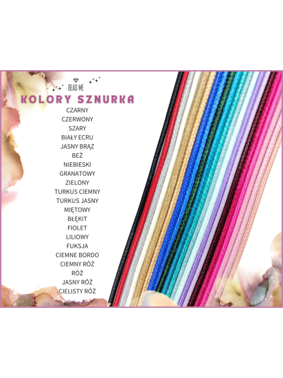Kolory sznurka do bransoletki Kolory sznurka do bransoletki