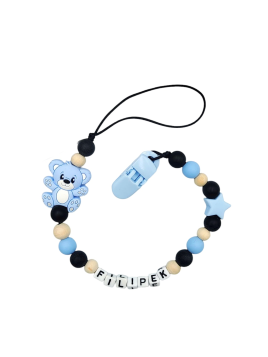 Zawieszka do smoczka z imieniem dziecka