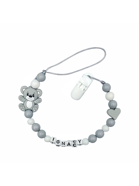 Personalizowana zawieszka do smoczka z imieniem dziecka
