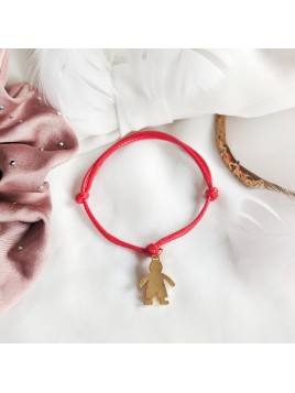 Bransoletka z zawieszką Chłopiec lub Dziewczynka Złota z Grawerem