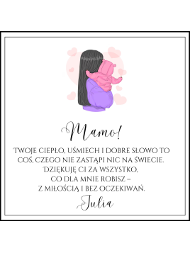 Pudełko z dedykacją dla Mamy życzenia