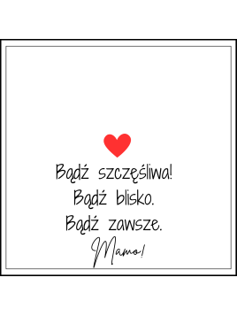 Pudełko z dedykacją i cytatem dla Mamy dzień Matki