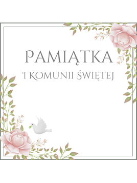 Kartka z życzeniami na komunię pamiątka