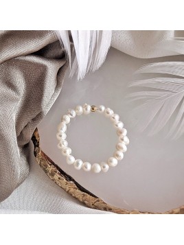 Pierścionek z pereł naturalnych