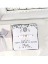 Bransoletka w pudełku z życzeniami na komunię