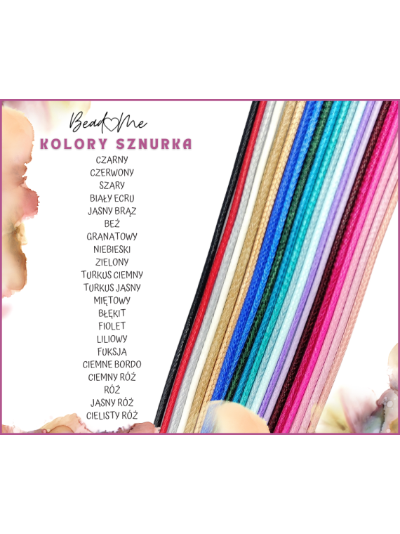 Kolory sznurka do bransoletki