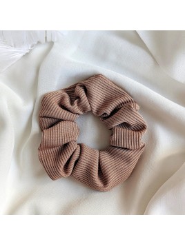 Frotka scrunchies jasno brązowa