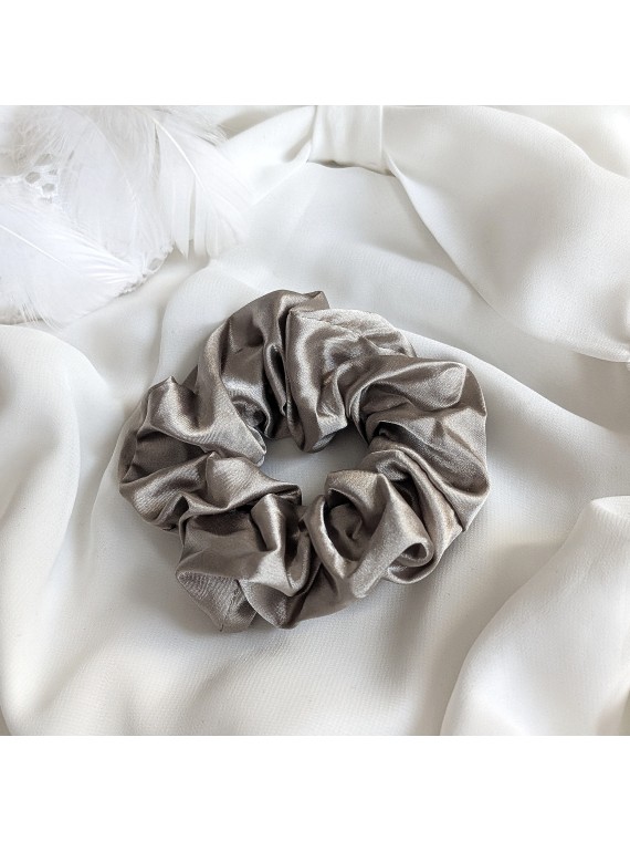 Szara gumka frotka scrunchie