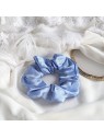 Gumka niebieska frotka do włosów scrunchies