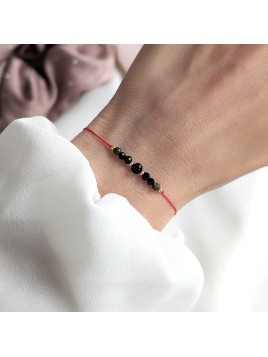 Bransoletka z Turmalinem Spinelem i Onyksem