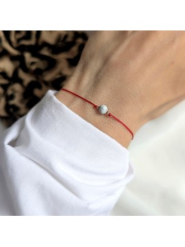 Bransoletka szczęścia z białym howlitem