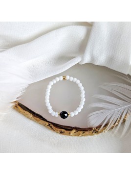 Pierścionek z czarnym turmalinem