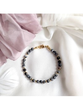 Bransoletka z szarego jaspisu