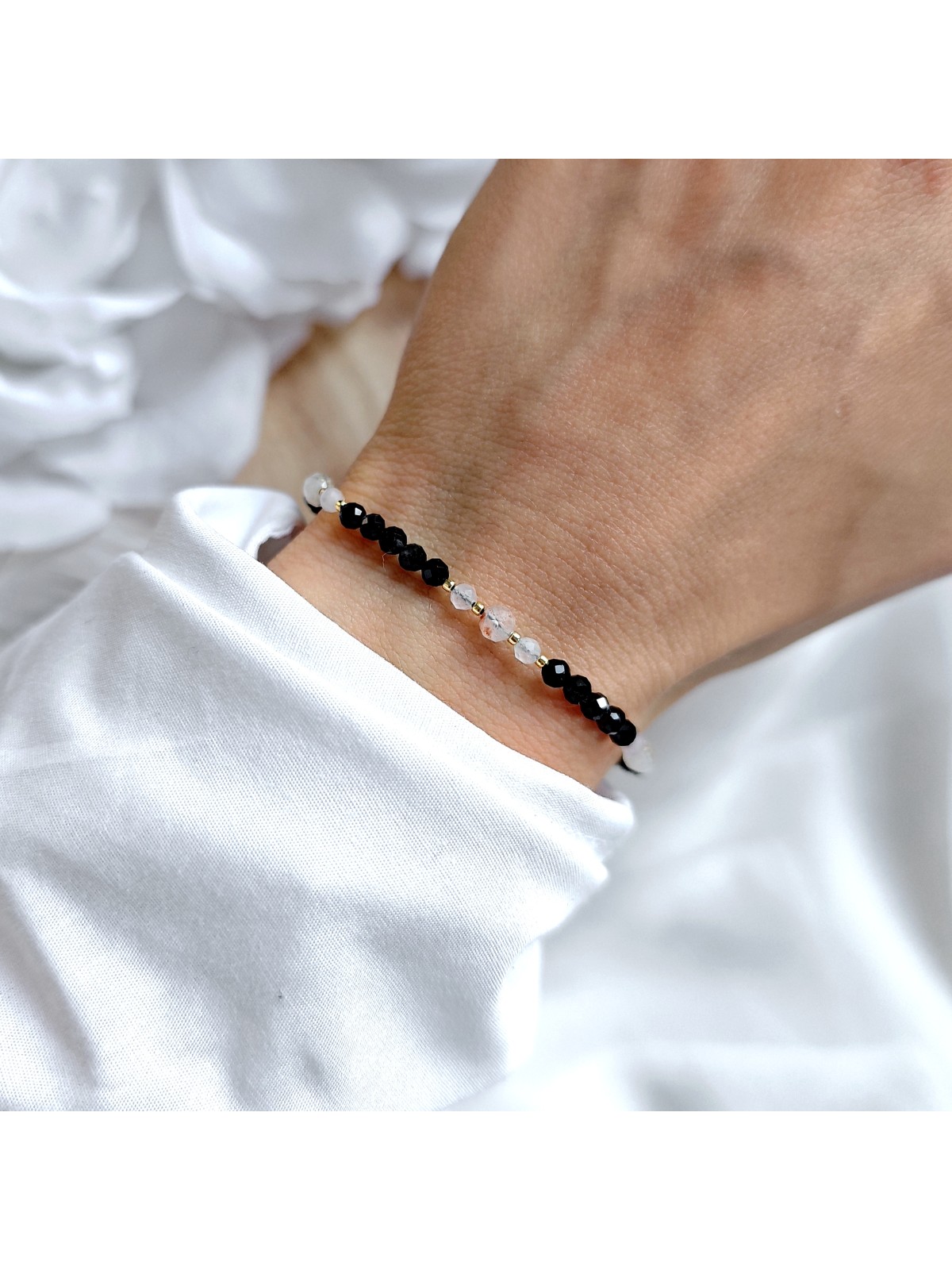 Bransoletka z kamieni Turmalin Kwarc Cytryn