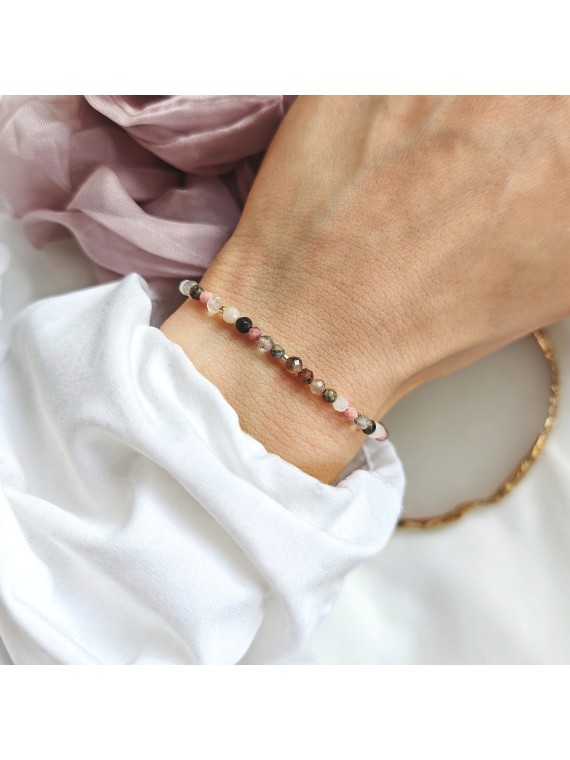 Bransoletka z kamieni naturalnych zapinana