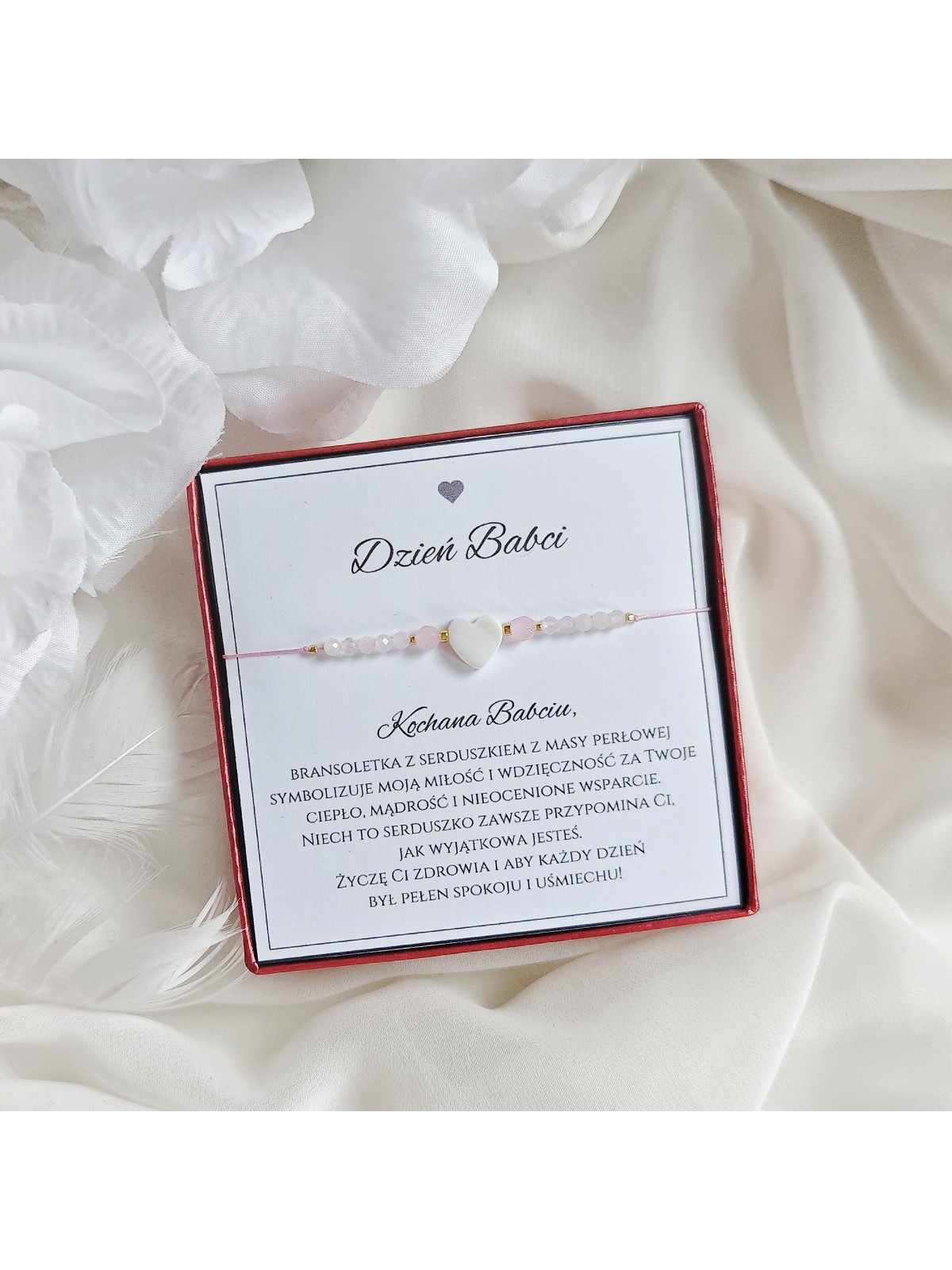 Bransoletka na dzień Babci z Kamieni Naturalnych