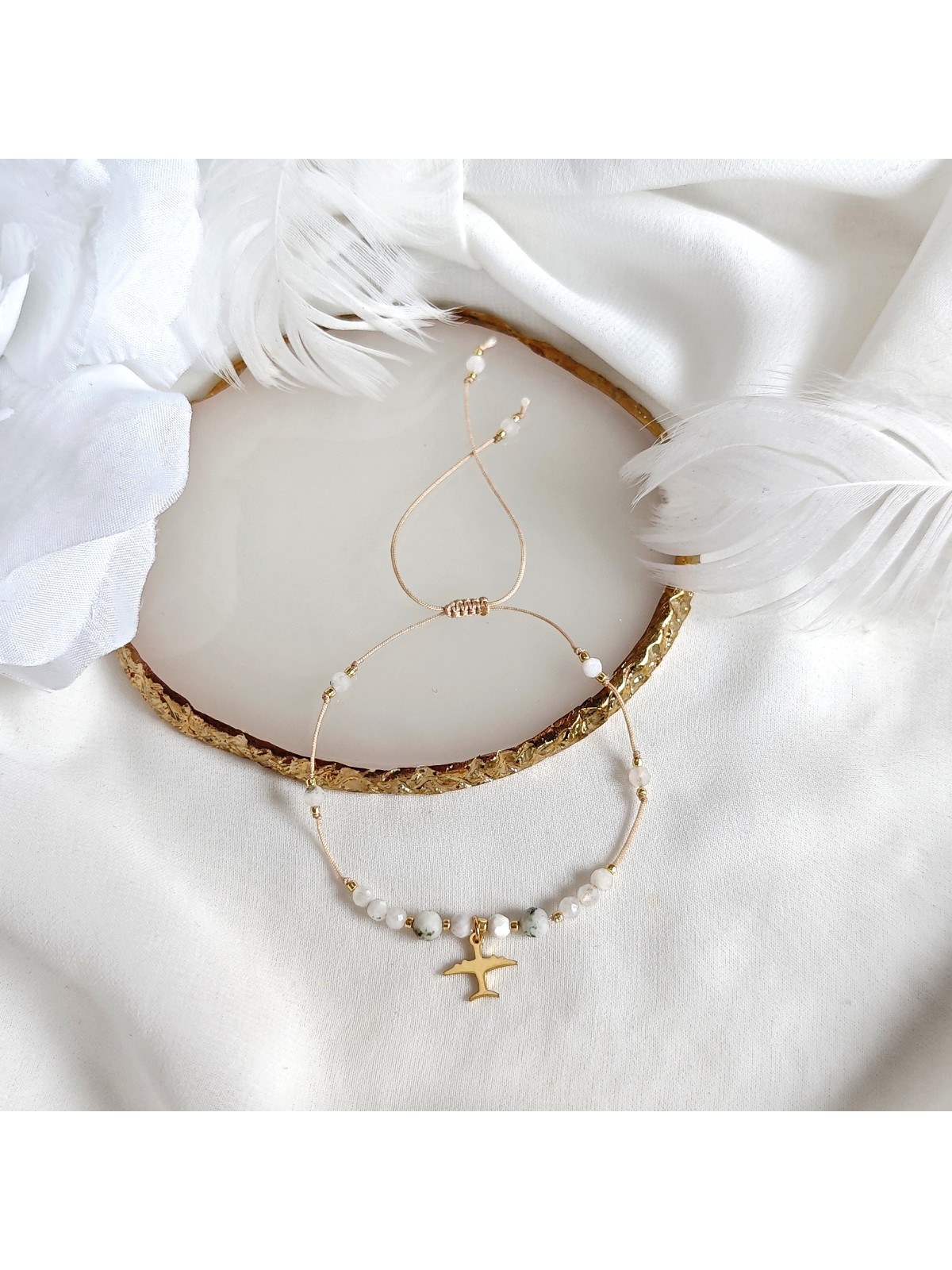 Bransoletka z kamieni naturalnych amulet w Podróży