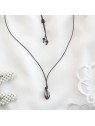 Naszyjniki handmade - muszelka kauri na sznurku