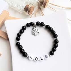 Bransoletka z imieniem Psa z koralików