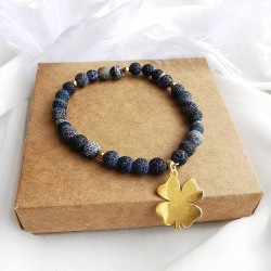 Bransoletka z agatu szarego...