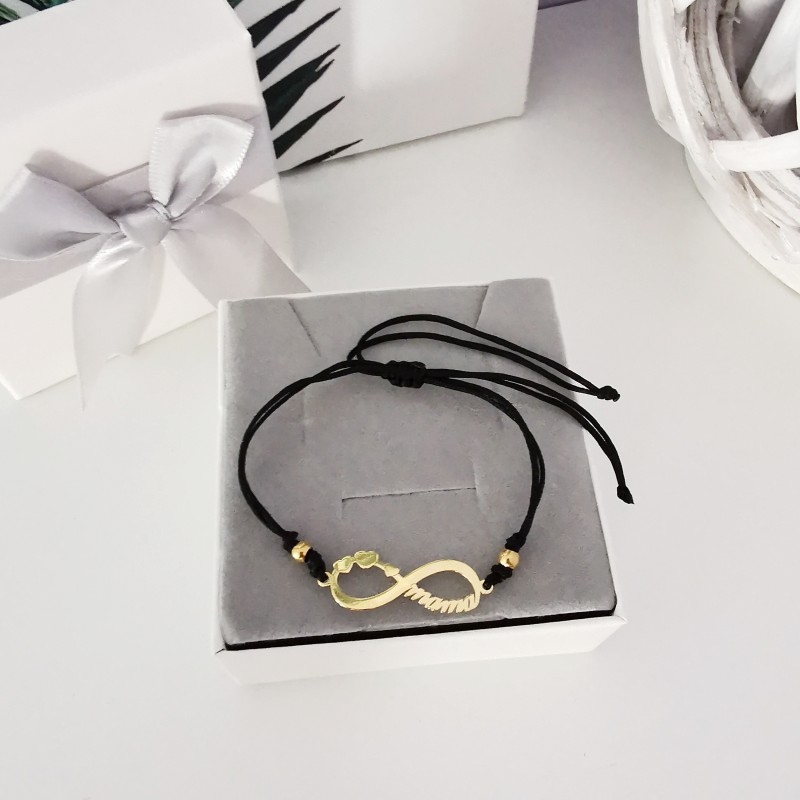 Prezent Na Dzień Mamy Bransoletki Bransoletka sznurkowa na sznurku biżuteria srebrna złoto 24k bead me